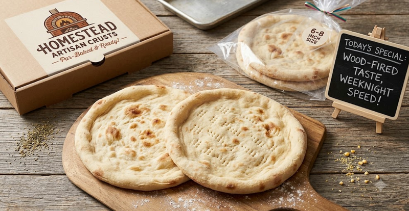 Wood-Fired Taste, Weeknight Speed: Introducing Our Artisan Par-Baked Pizza Crusts!