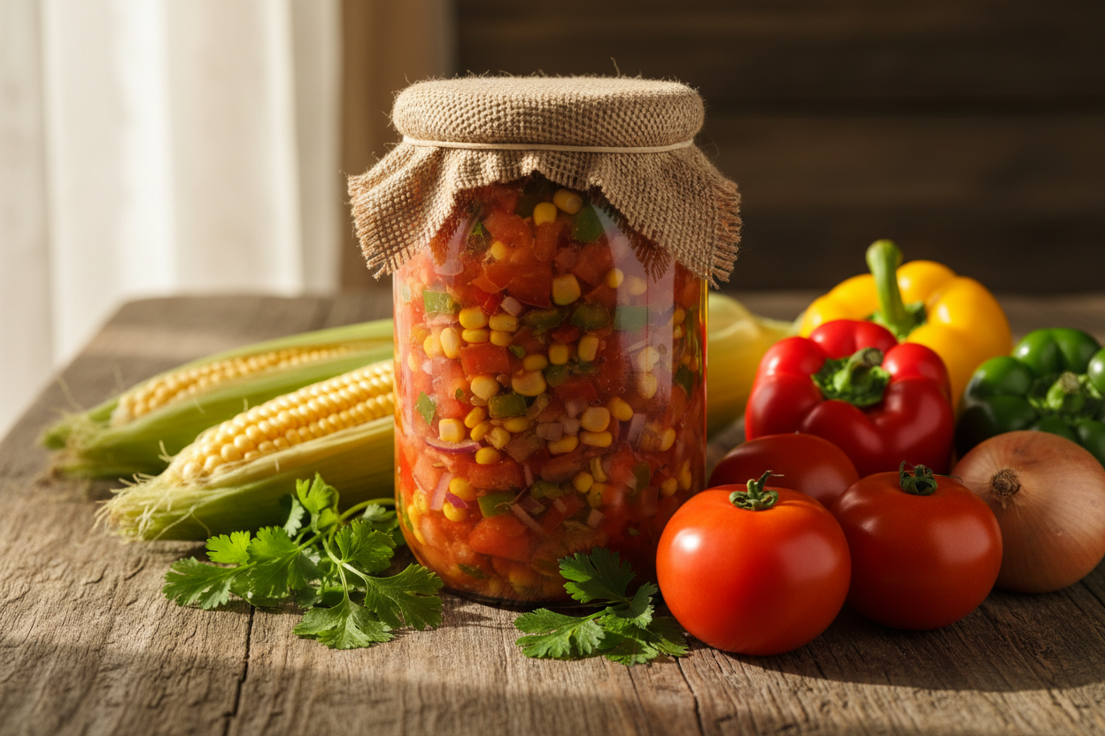 Probiotic Summer in a Jar: My Quick-Fermented Corn & Heirloom Tomato Salsa