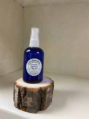 Pillow Mist | Linen Mist | Lavender Chamomile Relaxing and Soothing-4 oz. Cobalt Blue Sprayer Bottle