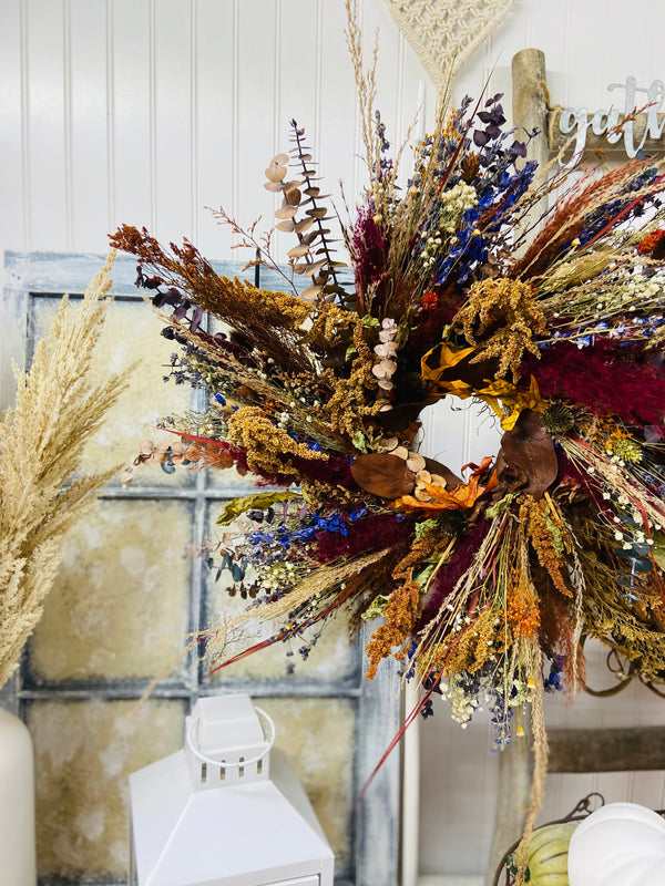 Dried Floral and Preserved Autumn Wreath II - Limited Edition