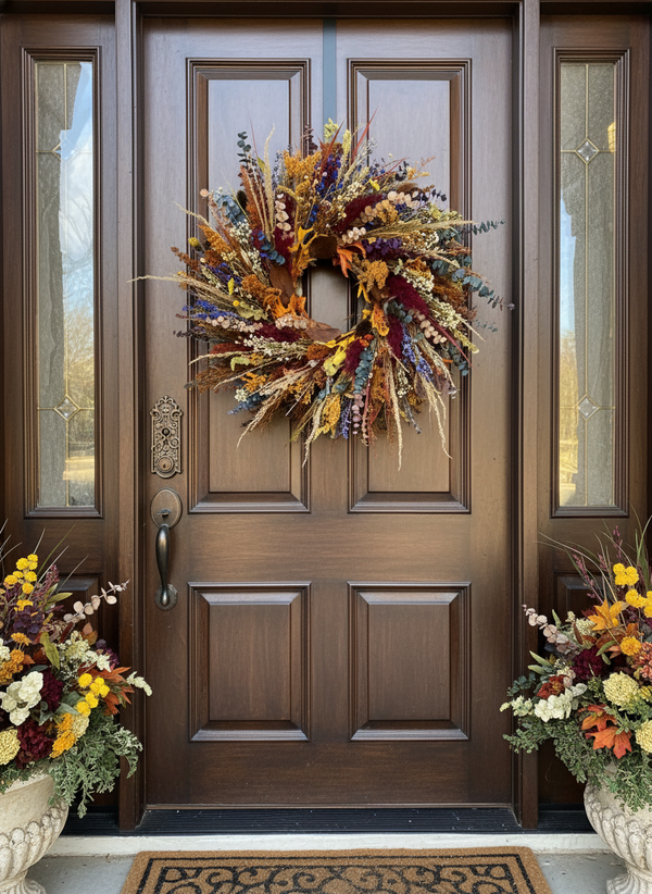 Dried Floral and Preserved Autumn Wreath II - Limited Edition