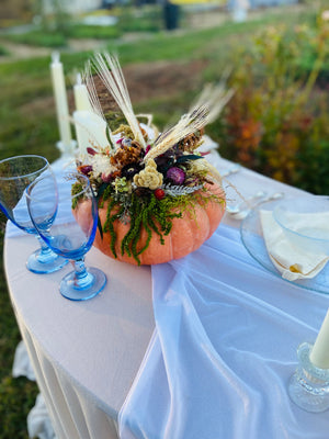 Dried Florals decorated pumpkin | Fall decor | Table Centerpiece decor | Seasonal Decoration | Local Pickup Only | 2024 Creations