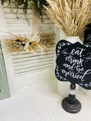 Wedding Cake Dried Floral Wedding Topper
