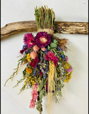 Dried Floral Bouquet - Victorian Vintage - Wedding and Home Decor