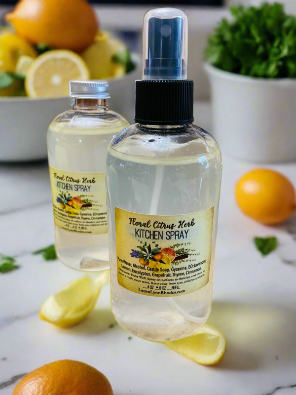 Kitchen Spray | Disinfectant Spray | Floral Citrus Herb