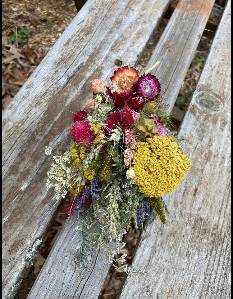 Harvest Praise, Dried Flower Bouquet, Natural Dried Plants