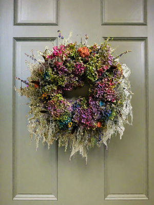 Dried Floral Hydrangea Wreath with Botanicals - Limited Edition