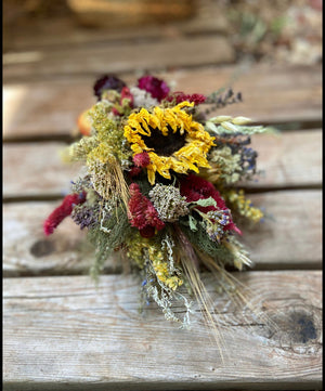 Home Decor* Dried Floral  Herbal Bouquet- Sunny