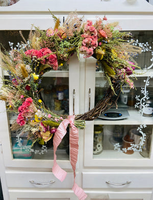Dried Floral Spring Wreath