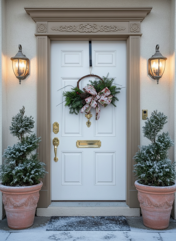 The Virginia Homestead Wreath | Fresh cut seasonal wreath: Seasonal Winter Decor - Pre Order