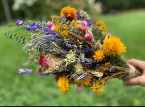 Dried Herbal Floral Bouquet - Farmhouse Wedding and Home Decor -Allegre