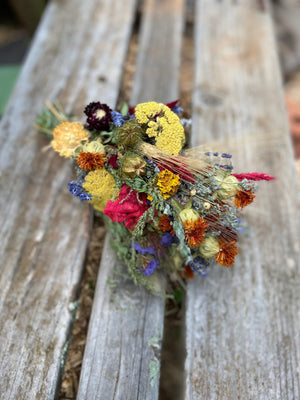 Small Bouquet*Home Decor*Herbal Dried Floral Ornament-Autumn Vintage Farmhouse Decoration*Single