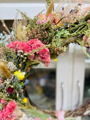 Dried Floral Spring Wreath