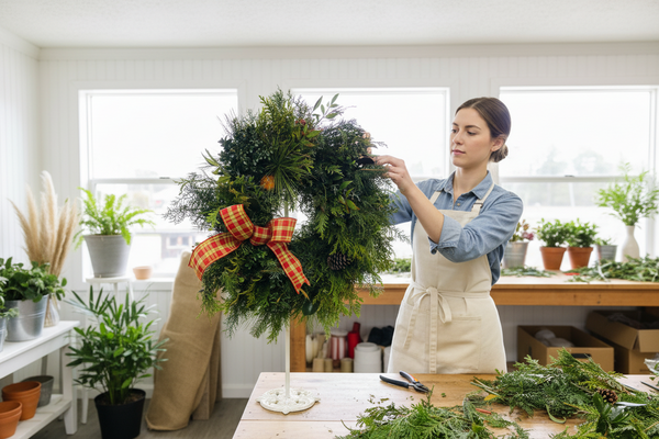 DIY Fresh cut Winter wreath or Garland Kit | Seasonal Winter Decor