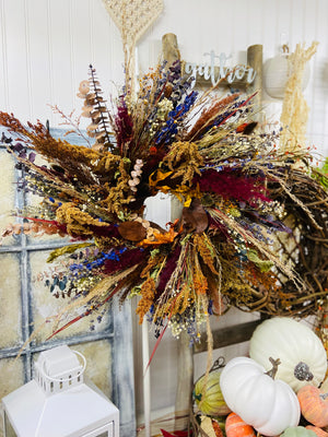 Dried Floral and Preserved Autumn Wreath II - Limited Edition