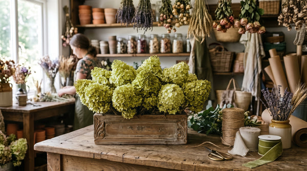 Custom DIY Hydra-Crowns: Artistically Tinted Stemless Hydrangea Heads