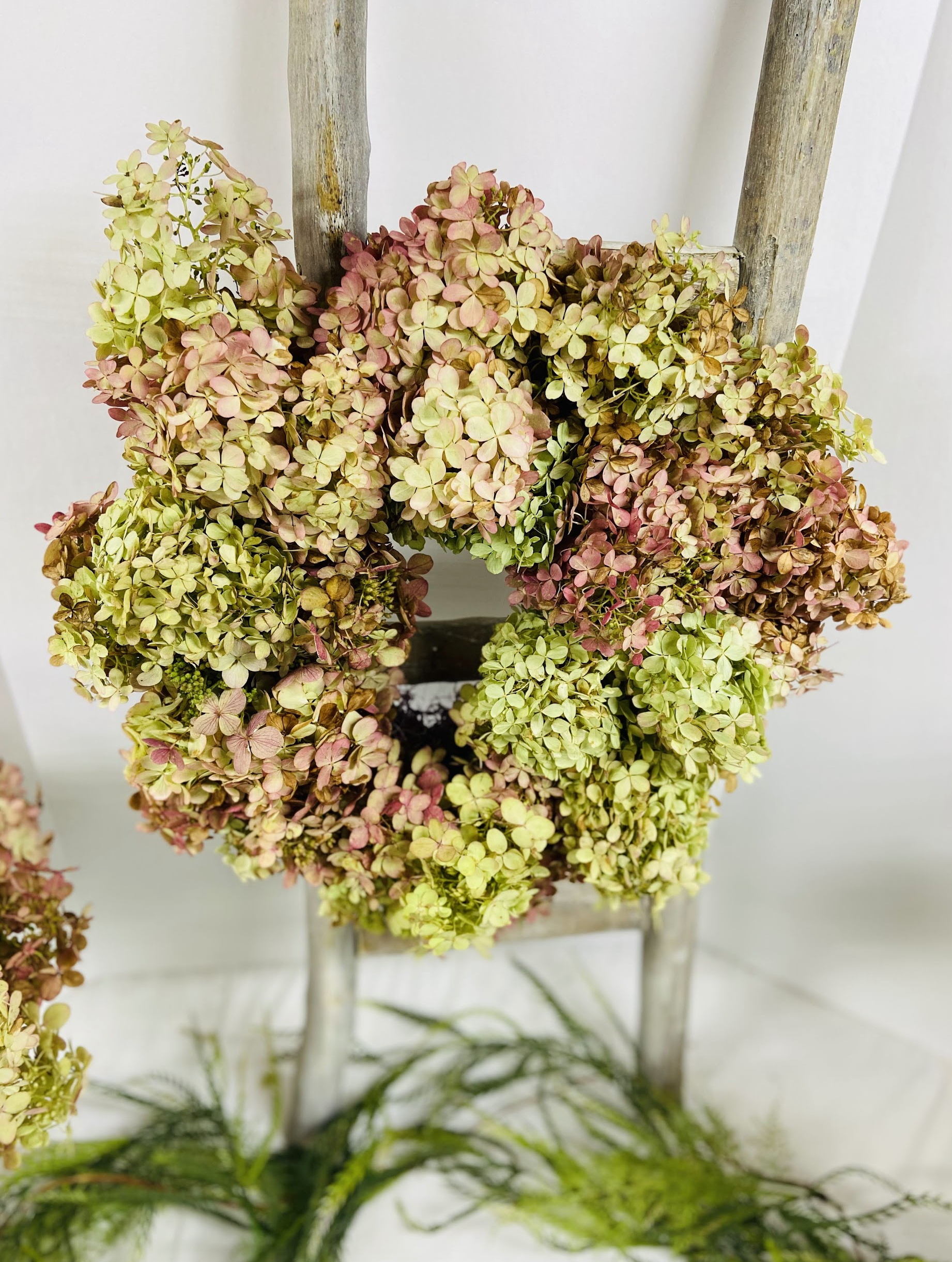 Dried Hydrangea Wreath — Tesoro Flowers