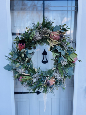 DIY Fresh cut Winter 2023 wreath Kit | Seasonal Winter Decor