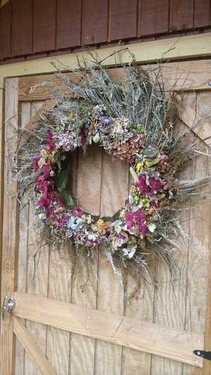 Dried Floral Rustic Wreath