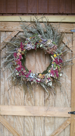 Dried Floral Rustic Wreath