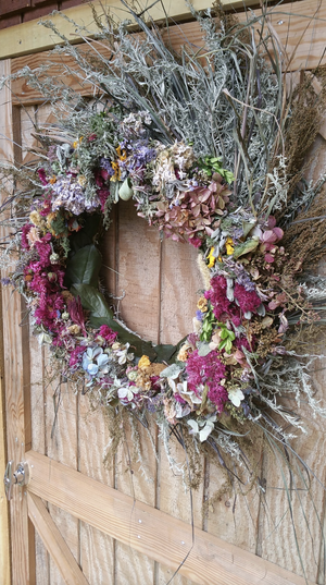 Dried Floral Rustic Wreath