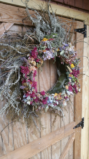 Dried Floral Rustic Wreath