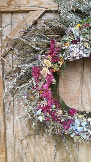 Dried Floral Rustic Wreath