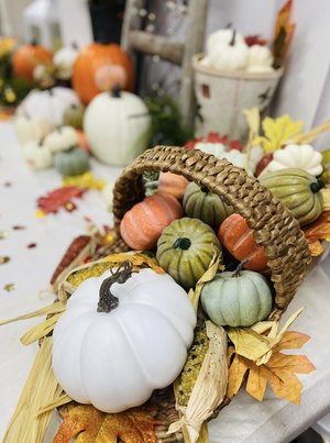 Dried Florals decorated Faux pumpkin DIY Kit | Fall decor | Table Centerpiece decor | Seasonal Decoration