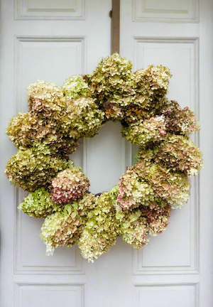 Dried Strawberry Vanilla Hydrangea Wreath - Limited Edition-PREORDER
