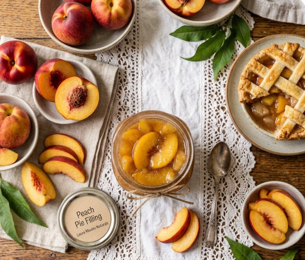 Yellow Peach Pie Filling-Pint Jar