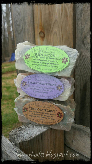 All Natural Handmade Soap Chocolate Mint
