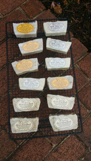 All Natural Peppermint Rosemary Tea Tree Soap